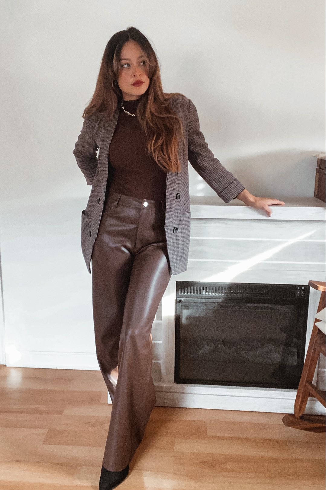 Vegan Leather Leggings - Brown Leggings - Vegan Leather Pants - Lulus