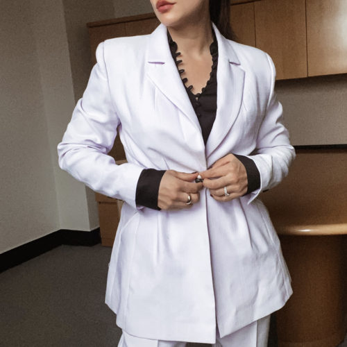 Office Outfits: Lilac Pant Suit