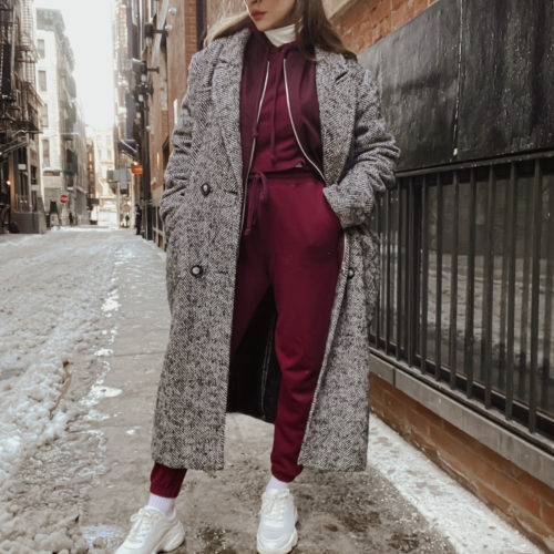 Winter Outfit: Styling a Burgundy Set